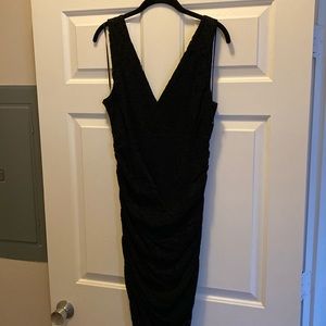 Express Black Lace Bodycon Dress